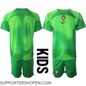 Portugal Målvakt Hemmatröja Barn VM 2022 Kortärmad (+ korta byxor)